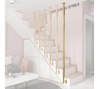 Maison et Cuisine, Kit de Rampe d'escalier à Monter soi-même 50 60 80 100 150 200 240 cm, kit de balustres métalliques pour Usage intérieur, barreaux