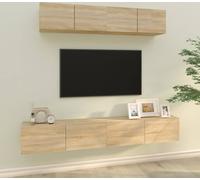 Maison Exclusive 4 Piece TV Cabinet Set Oak Sonoma Composite Wood
