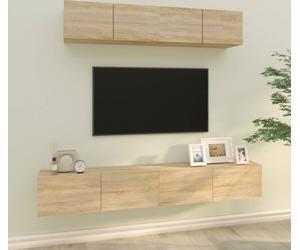 Maison Exclusive 4 Piece TV Cabinet Set Oak Sonoma Composite Wood