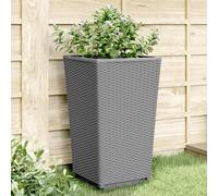 Maison Exclusive - Bac à plantes 4 pièces Gris clair 32,5x32,5x57 cm PP
