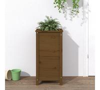 Maison Exclusive - Bac à plantes brun miel 40x40x78 cm Bois massif Pin