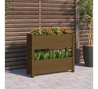 Maison Exclusive - Bac à plantes brun miel 77x25x66 cm Bois massif Pin