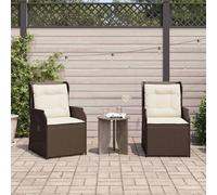 Maison Exclusive - Banc de jardin 2 places en polyrotin marron