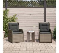 Maison Exclusive - Banc de jardin 2 places gris en polyrotin