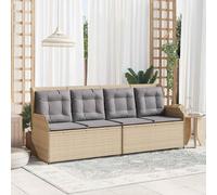 Maison Exclusive - Banc de jardin beige en polyrotin