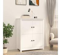 Maison Exclusive Buffet blanc 83 x 41,5 x 100 cm bois de pin massif