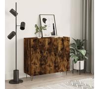 Maison Exclusive Buffet en chêne fumé 90 x 34 x 80 cm bois composite