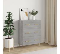 Maison Exclusive Buffet Sonoma gris 69,5 x 34 x 90 cm bois composite