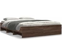 Maison Exclusive - Cadre de lit sans matelas chêne marron 160x200 cm