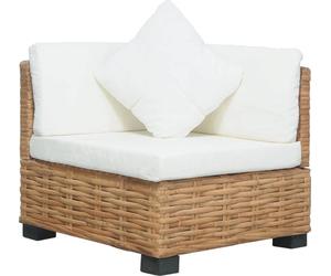 Maison Exclusive - Canapé d'angle avec coussins en rotin naturel