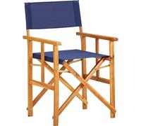 Maison Exclusive - Chaise de réalisateur en bois massif d'acacia bleu