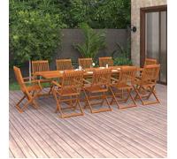 Maison Exclusive - Ensemble à manger de jardin 11 pcs 280x90x75 cm bois d'acacia