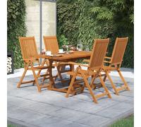 Maison Exclusive - Ensemble à manger de jardin 5 pcs Bois d'acacia massif 120-170 cm