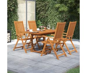 Maison Exclusive - Ensemble à manger de jardin 5 pcs Bois d'acacia massif 120-170 cm