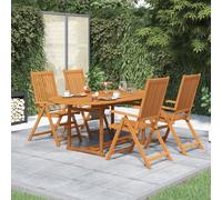 Maison Exclusive - Ensemble à manger de jardin 5 pcs Bois d'acacia massif 150-200 cm