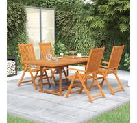 Maison Exclusive - Ensemble à manger de jardin 5 pcs Bois d'acacia massif 150-200 cm