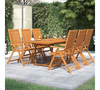 Maison Exclusive - Ensemble à manger de jardin 7 pcs Bois d'acacia massif 150-200 cm