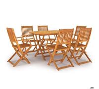 Maison Exclusive - Ensemble à manger de jardin 7 pcs Bois d'acacia massif