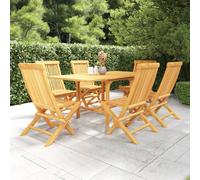 Maison Exclusive - Ensemble à manger de jardin 7 pcs Bois de teck massif
