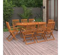 Maison Exclusive - Ensemble à manger de jardin 9 pcs bois massif d'acacia