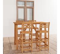 Maison Exclusive - Ensemble bar de jardin 5 pièces en bois massif d'acacia