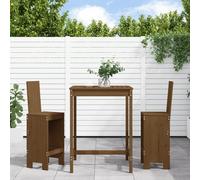 Maison Exclusive - Ensemble de bar de jardin 3 pcs marron miel bois pin massif