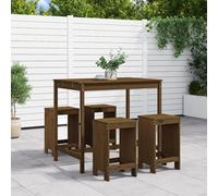 Maison Exclusive - Ensemble de bar de jardin 5 pcs marron miel bois de pin massif