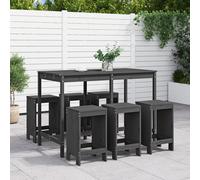 Maison Exclusive - Ensemble de bar de jardin 7 pcs gris bois de pin massif