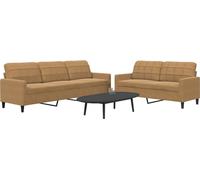 Maison Exclusive - Ensemble de canapé 2 pièces avec coussins, velours marron