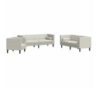 Maison Exclusive - Ensemble de canapé Chesterfield et traversins 3pcs velours