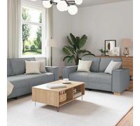 Maison Exclusive - Ensemble de canapés 2 pièces avec coussins, tissu gris clair