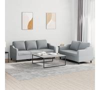 Maison Exclusive - Ensemble de canapés 2 pièces avec coussins, tissu gris clair