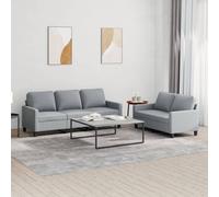 Maison Exclusive - Ensemble de canapés 2 pièces avec coussins, tissu gris clair