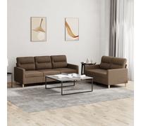 Maison Exclusive - Ensemble de canapés 2 pièces avec coussins, tissu marron