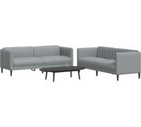 Maison Exclusive - Ensemble de canapés 2 pièces, tissu gris clair
