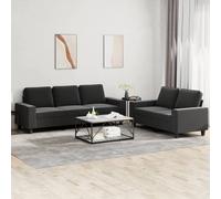 Maison Exclusive - Ensemble de canapés 2 pièces, tissu noir