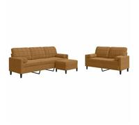 Maison Exclusive - Ensemble de canapés 3 pcs avec coussins et traversins velours