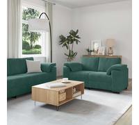Maison Exclusive - Ensemble de canapés 3 pièces avec coussins en velours vert foncé