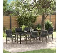 Maison Exclusive - Ensemble de jardin avec coussins 7 pièces gris polyrotin