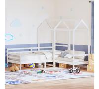 Maison Exclusive - Ensemble de lit de jour et de banc et toit sans matelas blanc