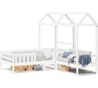 Maison Exclusive - Ensemble de lit et de banc avec toit sans matelas 80x200 cm
