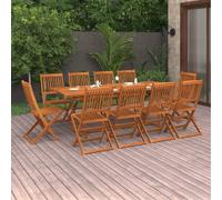 Maison Exclusive - Ensemble de salle à manger de jardin 11 pièces 220x90x75 cm en bois massif d'acacia