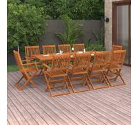 Maison Exclusive - Ensemble de salle à manger de jardin 11 pièces 220x90x75 cm en bois massif d'acacia