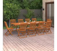 Maison Exclusive - Ensemble de salle à manger de jardin 11 pièces 280x90x75 cm en bois massif d'acacia