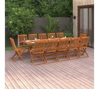 Maison Exclusive - Ensemble de salle à manger de jardin 13 pièces 280x90x75 cm en bois massif d'acacia