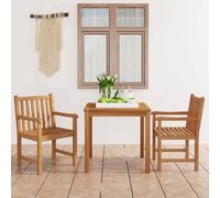 Maison Exclusive - Ensemble de salle à manger de jardin 3 pièces 80 x 80 cm en teck massif