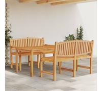 Maison Exclusive - Ensemble de salle à manger de jardin 3 pièces en teck massif