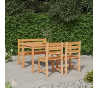Maison Exclusive - Ensemble de salle à manger de jardin 4 pièces en teck massif