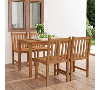 Maison Exclusive - Ensemble de salle à manger de jardin 5 pièces 120 x 70 cm en bois de teck massif