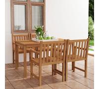 Maison Exclusive - Ensemble de salle à manger de jardin 5 pièces 140 x 80 cm en bois de teck massif